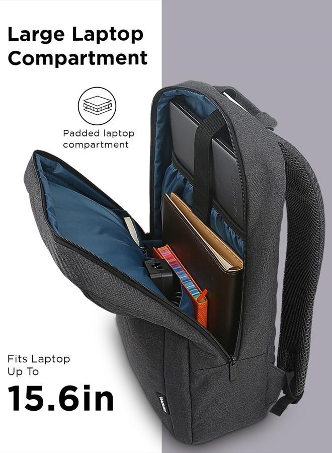 Laptop Backpack B210, 15.6-Inch Laptop/Tablet, Durable, Water-Repellent, Lightweight, Clean Design, Sleek for Travel, Business Casual or College, GX40Q17225, Black