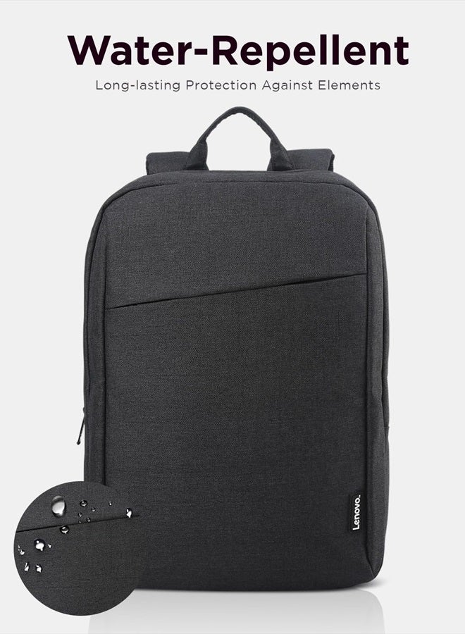 Laptop Backpack B210, 15.6-Inch Laptop/Tablet, Durable, Water-Repellent, Lightweight, Clean Design, Sleek for Travel, Business Casual or College, GX40Q17225, Black