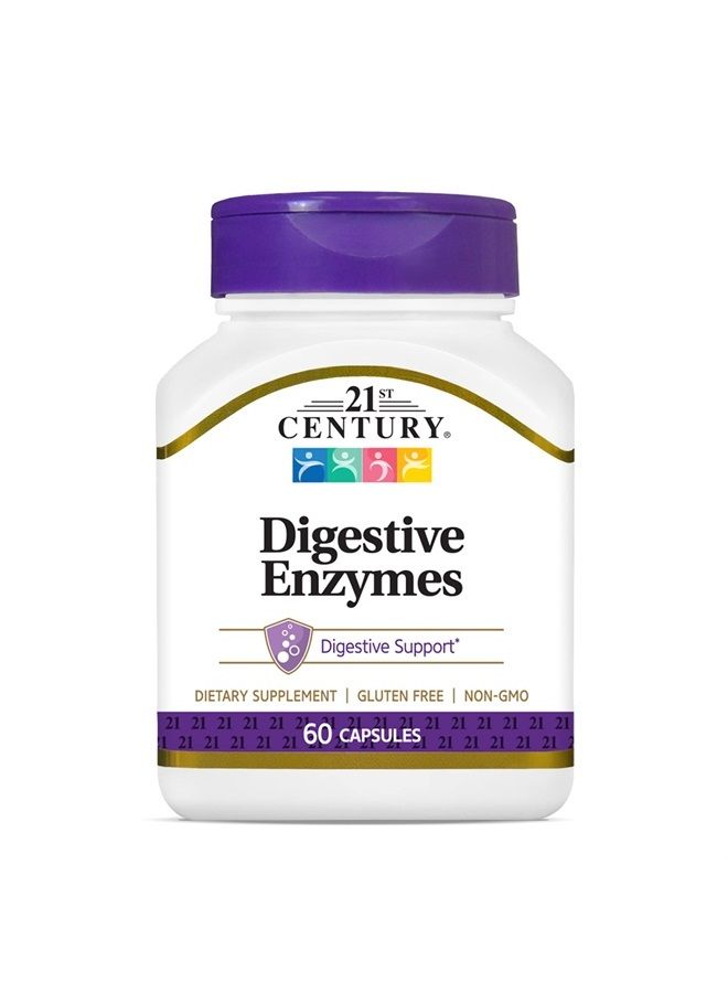 Digestive Enzymes Capsules, 60 Count (Pack of 2)