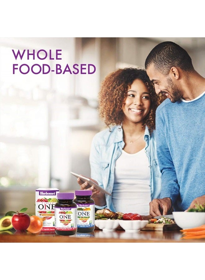 Nutrition One for Men Whole Food-Based Multiple, Daily Nutrition*, Non-GMO, Vegetarian Friendly, Kosher, Gluten-Free, Soy-Free, Dairy-Free, Iron Free, 60 Vegetable Capsules, 60 Servings