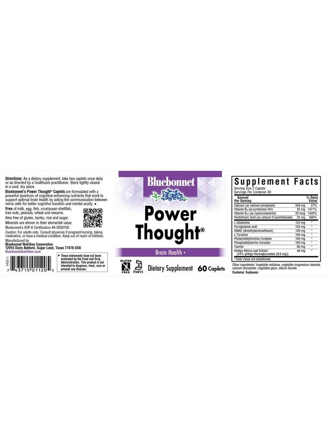 BlueBonnet Power Thought Supplement, 60 Count