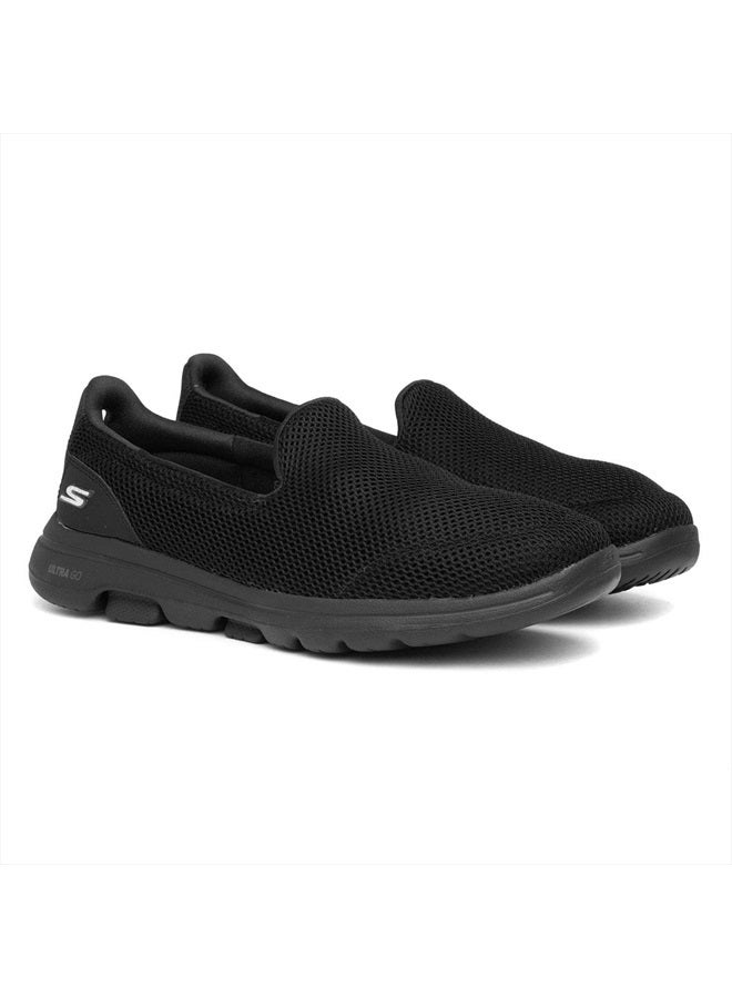 Women's Go Walk 5 Sneaker, Black, 8.5