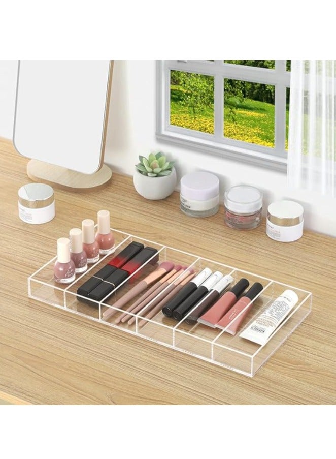 Sunglasses Organizer, 6 Slot Clear Eyeglasses Storage Case, Stackable Eyewear Display Tray for Sunglasses, Fashion Eye Wear, Protective Glasses