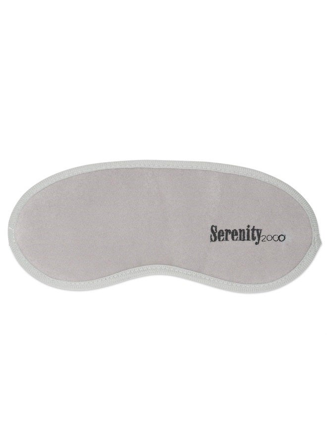 Serenity 2000 | Magnetic Therapy Eye Mask for Improved Sleep, Pain Relief and Wellness - Contains 12 Magnets, Gray