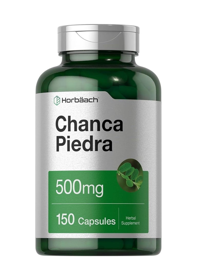 Chanca Piedra Capsules | 500mg | 150 Count | Non-GMO and Gluten Free Herbal Supplement
