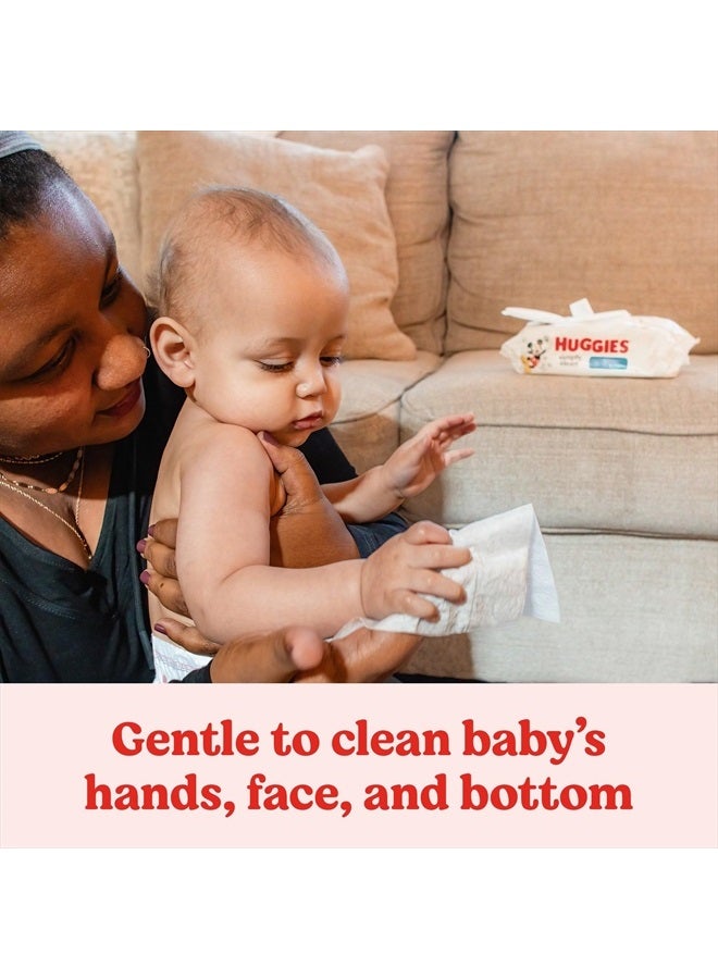 Huggies Simply Clean Fresh Scent Baby Wipes, 3 Flip-Top Packs of 64 (192 Wipes Total)