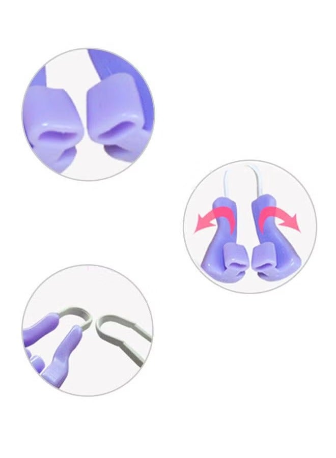 Nose Shaping Clip, Nose Up Lifting Shaper Clip, Pain Free Nose Bridge Straightener Corrector, Silicone Nose Lifter Beauty Clip Tools For Wide Nose, Low Nose, Curved Nose, Big Nose, (Purple)