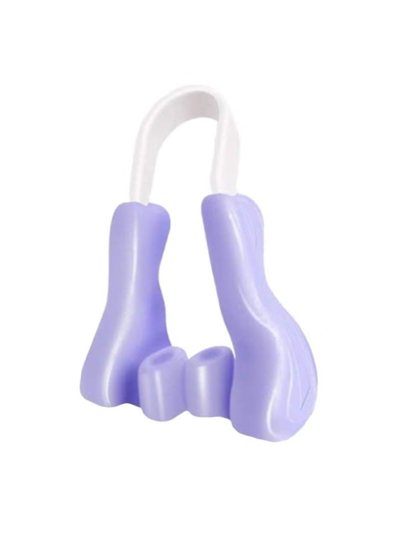 Nose Shaping Clip, Nose Up Lifting Shaper Clip, Pain Free Nose Bridge Straightener Corrector, Silicone Nose Lifter Beauty Clip Tools For Wide Nose, Low Nose, Curved Nose, Big Nose, (Purple)