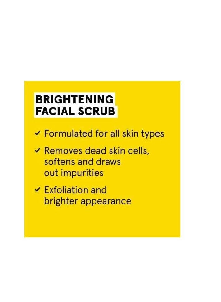 Acure Brightening Facial Scrub for a Youthful, Brighter, Radiant Complexion | With Sea Kelp & French Green Clay, 4 Fl Oz