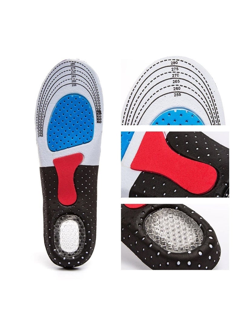 Orthopedic Foot Arch Sport Shoe Gel Insoles Multicolour