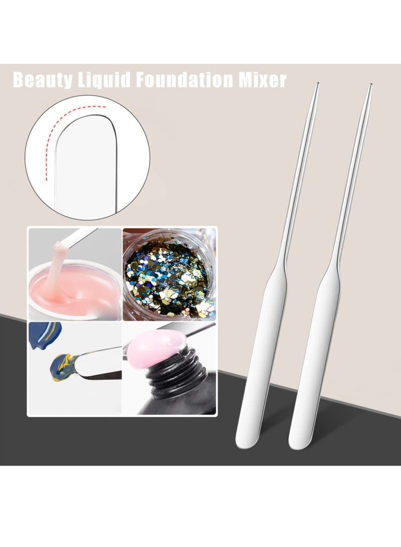 6 Pack Makeup Spatula, Foundation Liquid Foundation Mixer Face Cream Applicator Cosmetic Mixing Tool for Foundation Eye Shadow Cream