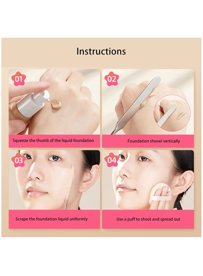 6 Pack Makeup Spatula, Foundation Liquid Foundation Mixer Face Cream Applicator Cosmetic Mixing Tool for Foundation Eye Shadow Cream