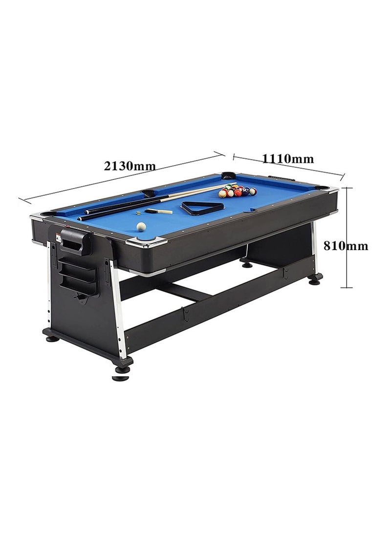 Multi Game Table 3 in 1 Multi Game Table Games with Billiards Table Tennis Hockey Table7ft Blue