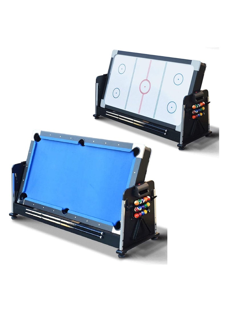 Multi Game Table 3 in 1 Multi Game Table Games with Billiards Table Tennis Hockey Table7ft Blue