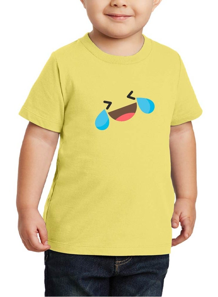 Pack of 5 Kids Yellow Smiley Face T-Shirts - Kids Unisex Round Neck Cotton Short Sleeve Tees - Soft and Comfortable Emoji T-Shirts for Kids