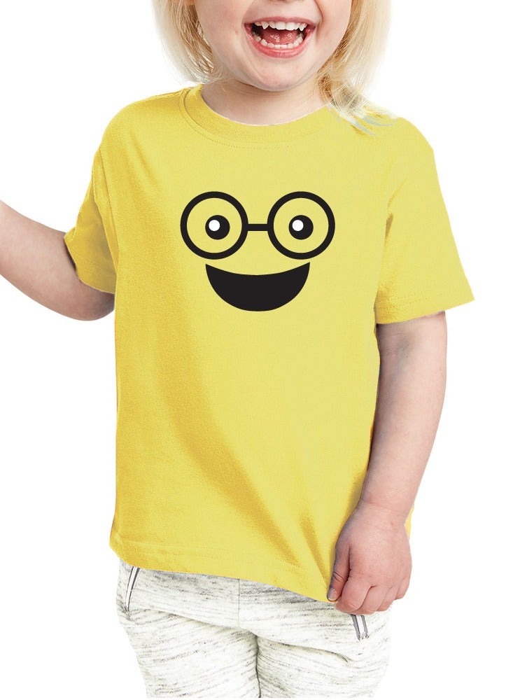 Pack of 5 Kids Yellow Smiley Face T-Shirts - Kids Unisex Round Neck Cotton Short Sleeve Tees - Soft and Comfortable Emoji T-Shirts for Kids