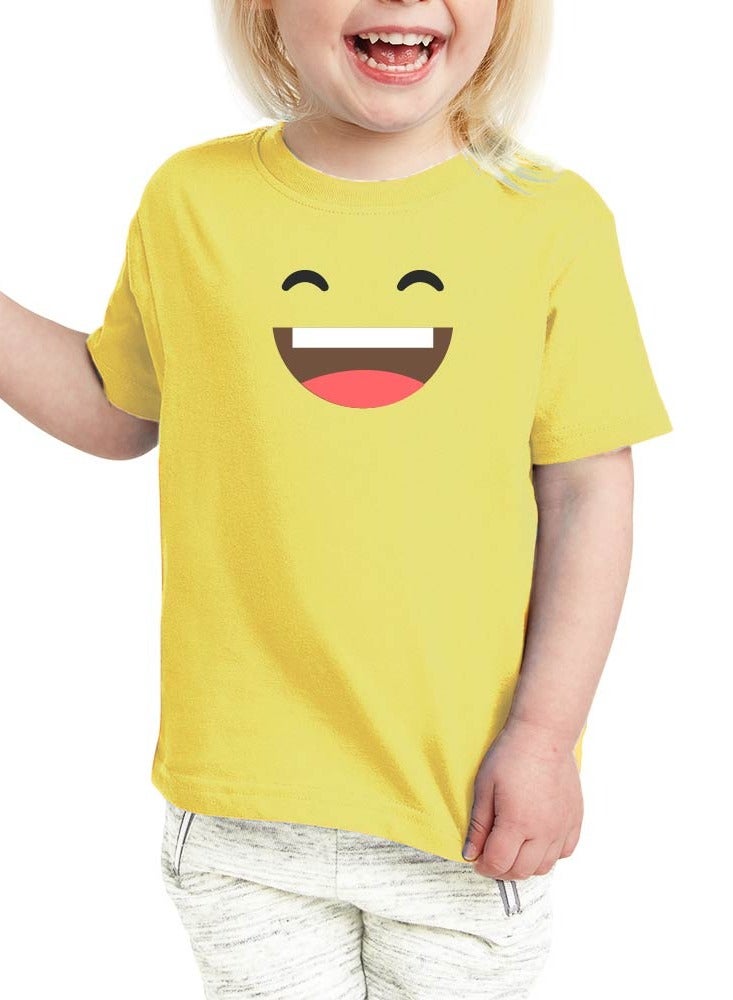 Pack of 5 Kids Yellow Smiley Face T-Shirts - Kids Unisex Round Neck Cotton Short Sleeve Tees - Soft and Comfortable Emoji T-Shirts for Kids