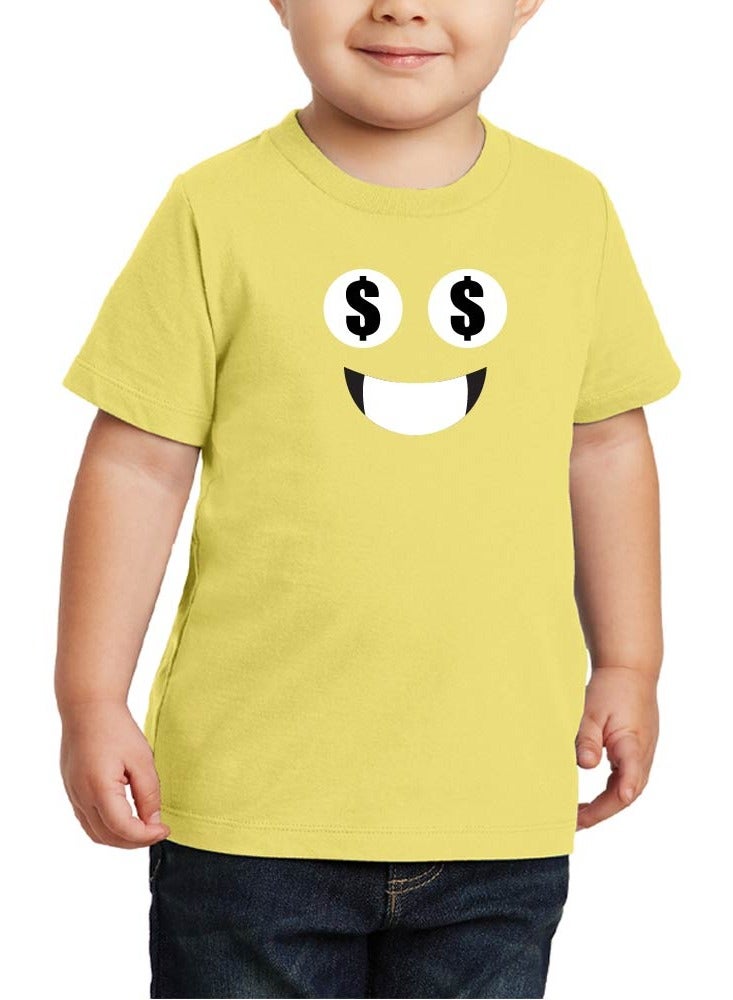 Pack of 5 Kids Yellow Smiley Face T-Shirts - Kids Unisex Round Neck Cotton Short Sleeve Tees - Soft and Comfortable Emoji T-Shirts for Kids