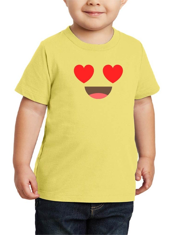 Pack of 5 Kids Yellow Smiley Face T-Shirts - Kids Unisex Round Neck Cotton Short Sleeve Tees - Soft and Comfortable Emoji T-Shirts for Kids