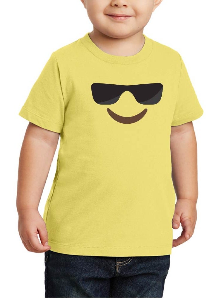 Pack of 5 Kids Yellow Smiley Face T-Shirts - Kids Unisex Round Neck Cotton Short Sleeve Tees - Soft and Comfortable Emoji T-Shirts for Kids