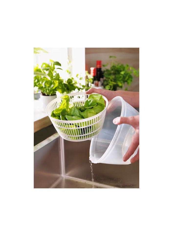 Salad spinner, white