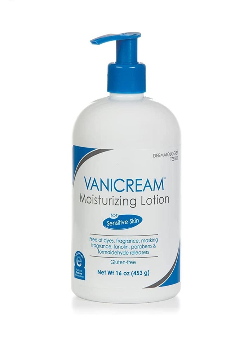 Vanicream Moisturizing Lotion with Pump Dispenser - 16 fl oz (1 lb) – Formulated Without Common Irritants for Those with Sensitive Skin