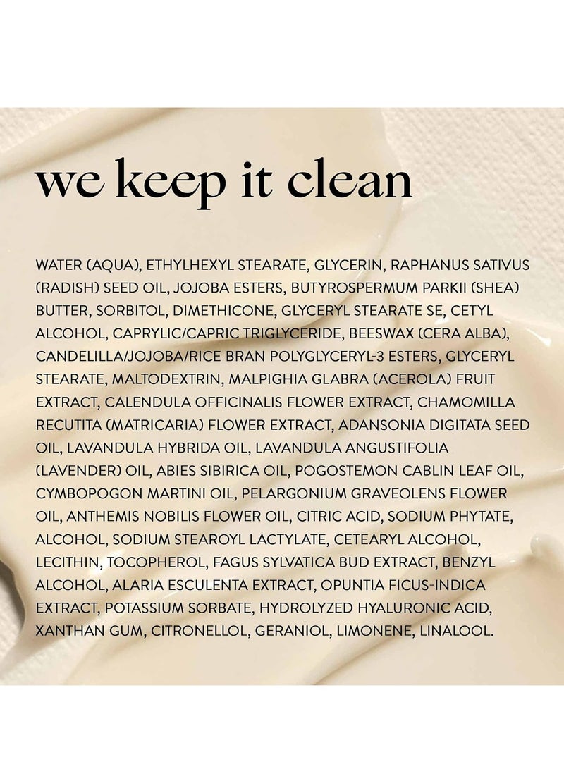 Honest Beauty Deep Hydration Face Cream for All Skin Types | Supports Natural Moisture Barrier | Shea Butter + Baobab Seed Oil | EWG Verified + Cruelty Free | 1.7 fl oz