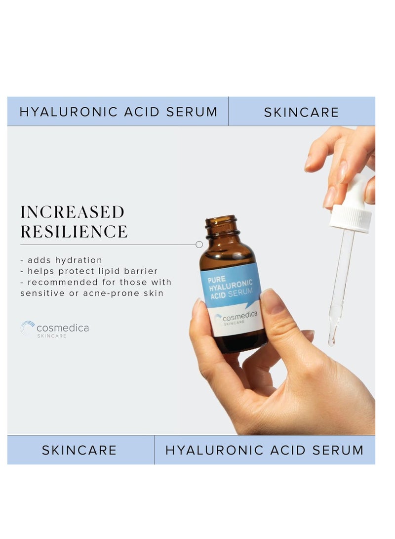 Hyaluronic Acid Serum for Skin 100% Pure Anti Aging Serum Intense Hydration Moisture Non greasy Paraben free, Wrinkle Reducing and Brightening Serum (Pro Formula) 2oz