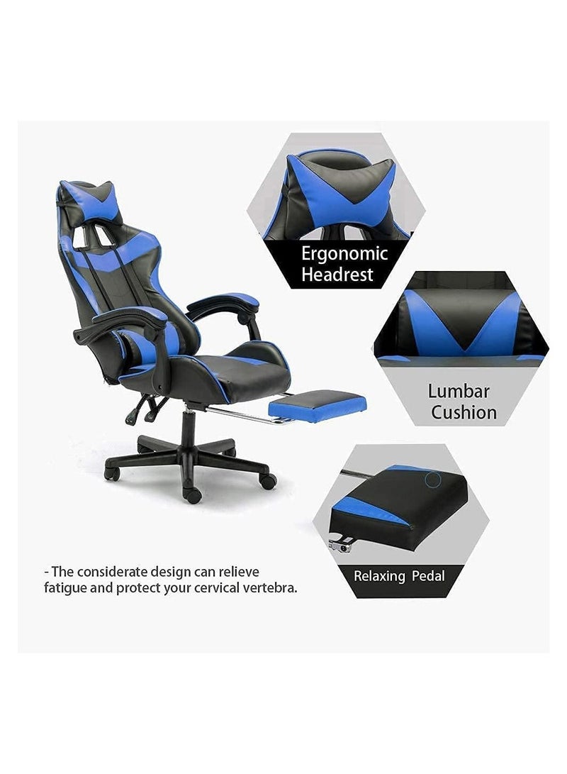 COOLBABY Gaming Chair Racing Style Office Chair Durable Leather Seat 360° Gaming Chair Upto 120 Kg