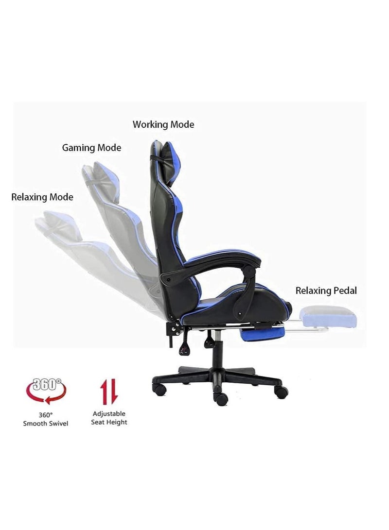 COOLBABY Gaming Chair Racing Style Office Chair Durable Leather Seat 360° Gaming Chair Upto 120 Kg