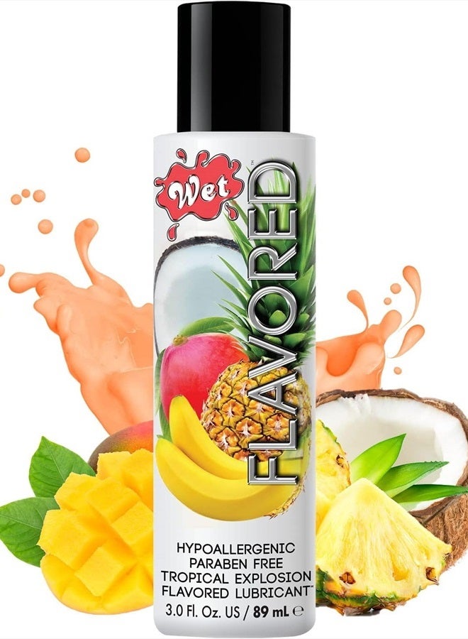 Tropical Explosion Flavored Tasty Lube 3 Fl Oz, Premium Personal Lubricant, For Men, Women and Couples, Ideal for Foreplay