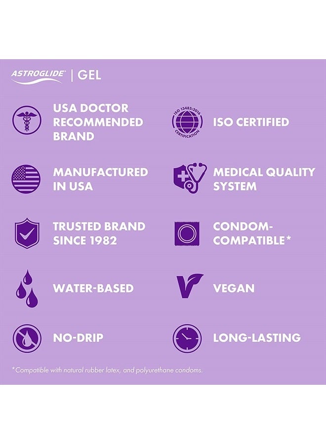 Personal Lubricant Gel, 4-Ounce Tubes (Pack of 6)