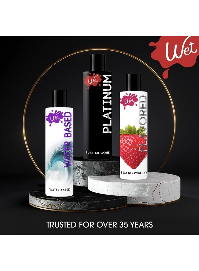 Platinum Silicone Based Lube 16 oz Bottle, Premium Personal Luxury Lubricant, Men, Women And Condom Compatible Water Resistant Non Sticky Hypoallergenic Paraben Free