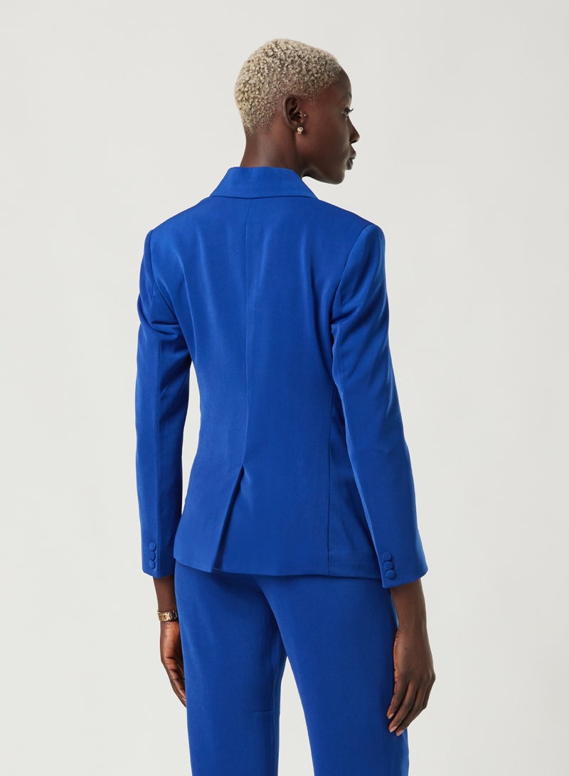 Cobalt Two-piece Suit Set with pants