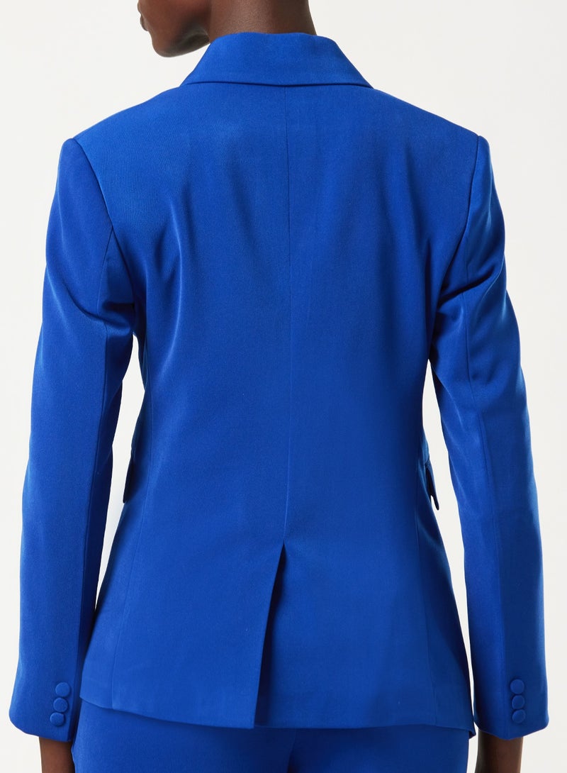 Cobalt Two-piece Suit Set with pants