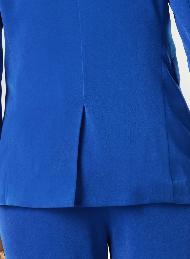 Cobalt Two-piece Suit Set with pants