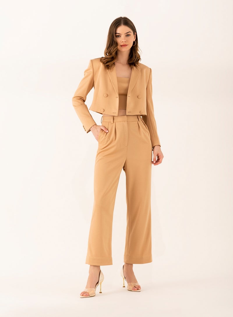 Dahlia Three Piece Suit Set With Pants and Tube Top