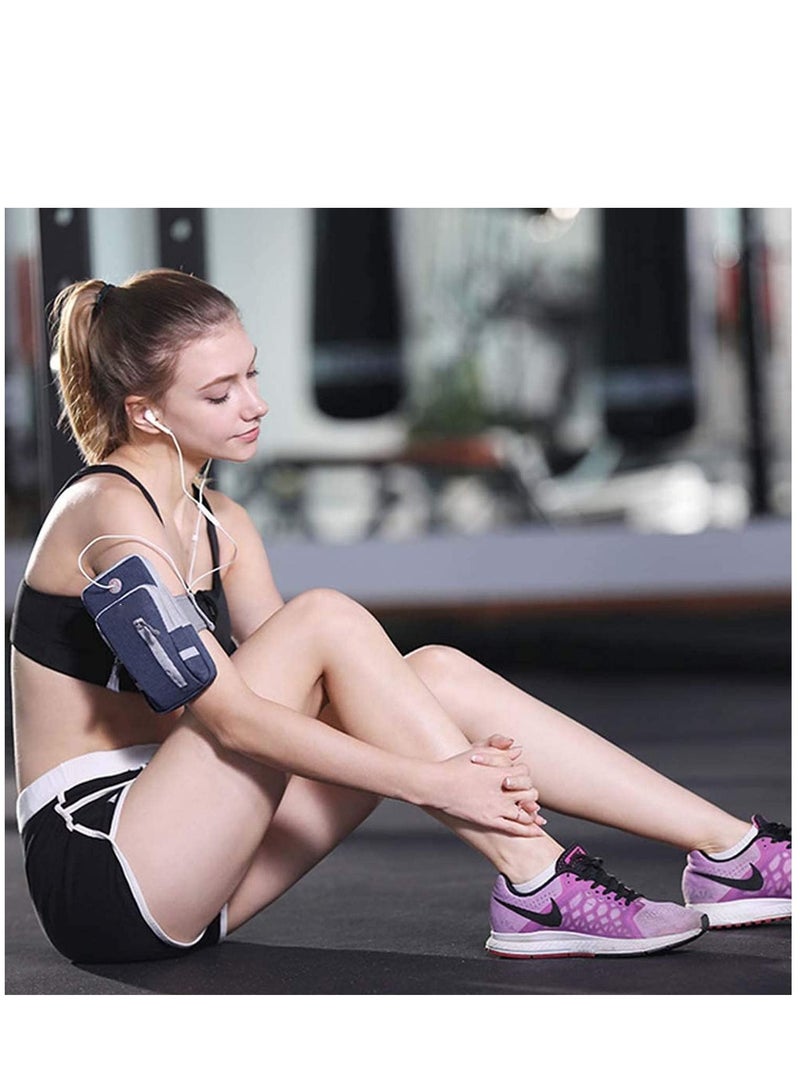 Running Phone Holder Bag Sports Running Armband Adjustable Arm Bag Suitable for Outdoor Exercise Phone Case Holder Compatible with Phones Under 6.9 inches