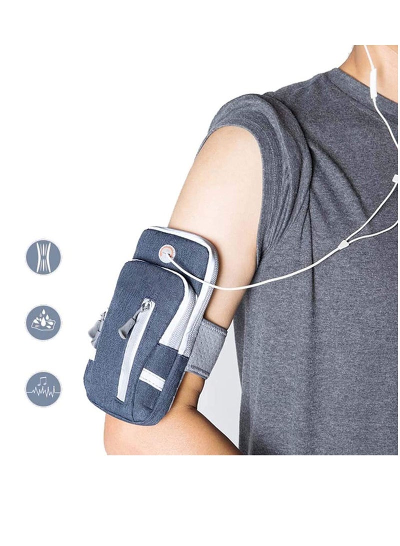 Running Phone Holder Bag Sports Running Armband Adjustable Arm Bag Suitable for Outdoor Exercise Phone Case Holder Compatible with Phones Under 6.9 inches
