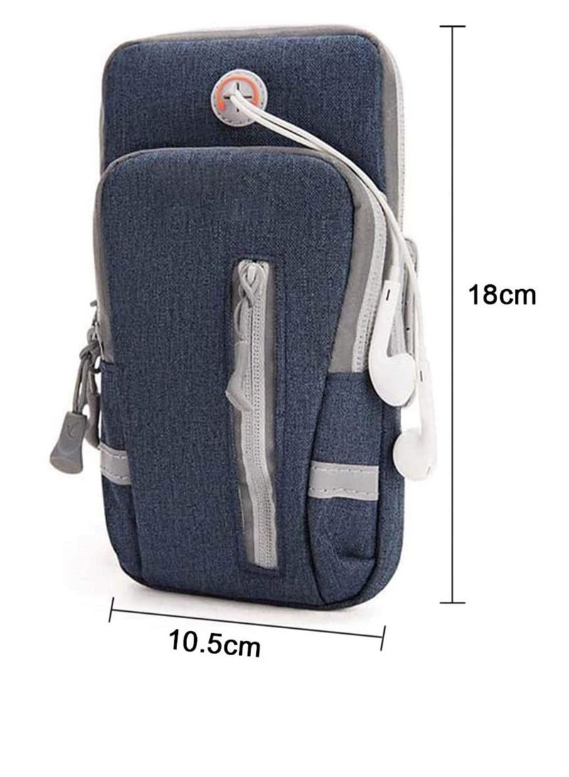 Running Phone Holder Bag Sports Running Armband Adjustable Arm Bag Suitable for Outdoor Exercise Phone Case Holder Compatible with Phones Under 6.9 inches