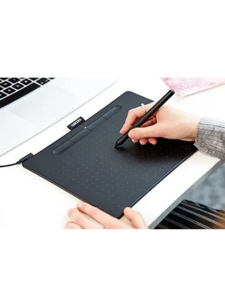 Intuos Medium CTL-6100K-B - (Non-Bluetooth) Creative Drawing Tablet Black