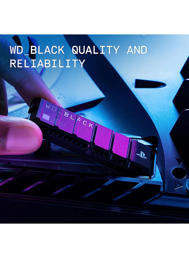 1TB SN850P NVMe M.2 SSD Officially Licensed Storage Expansion for PS5 Consoles, up to 7,300MB/s, with heatsink - WDBBYV0010BNC-WRSN 1 TB