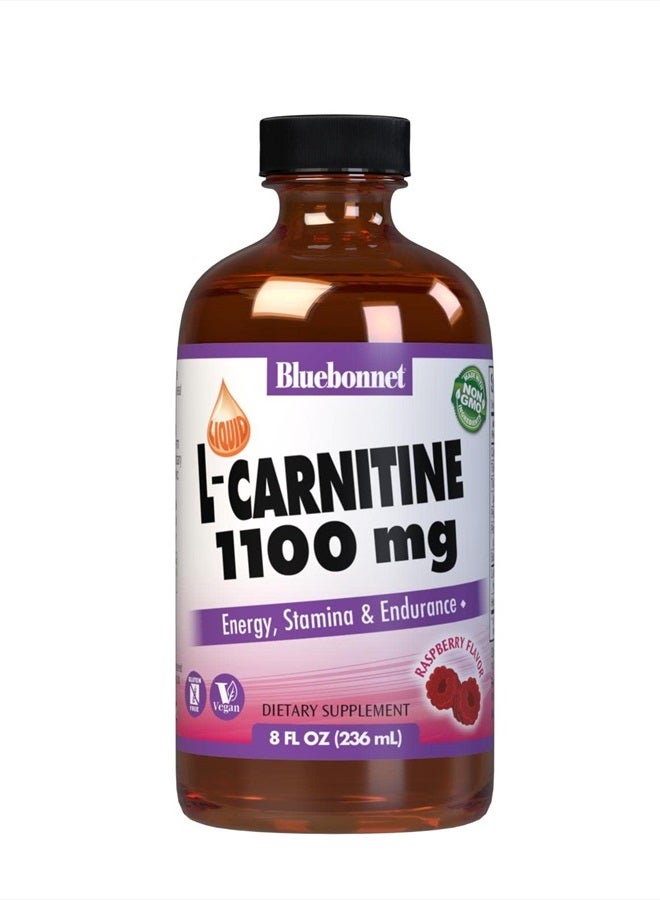 Liquid L-Carnitine 1100 mg, Raspberry, 8 Fluid Ounce