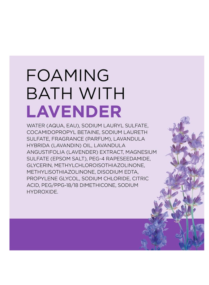 Dr Teal's Foaming Bath with Pure Epsom Salt, Soothe & Sleep with Lavender, 34 fl oz (Pack of 2)