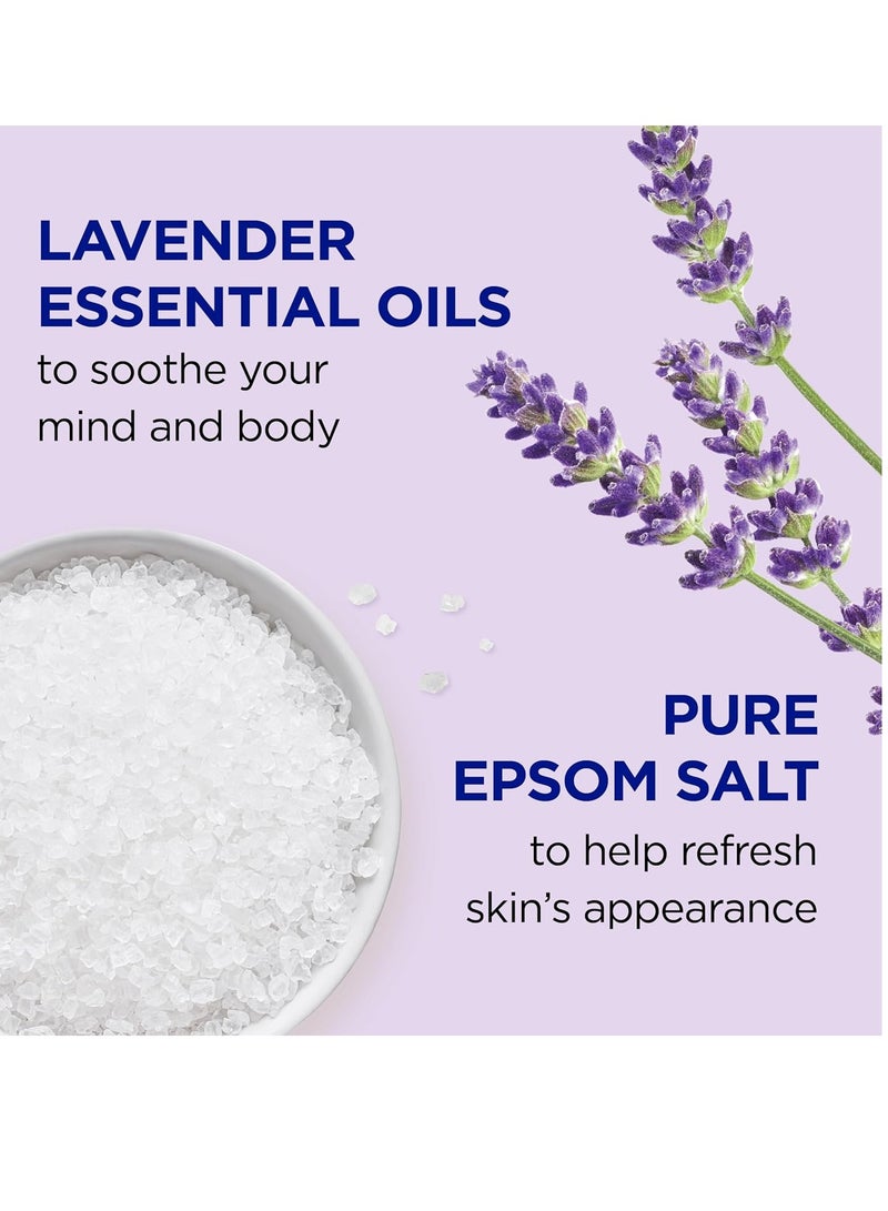 Dr Teal's Foaming Bath with Pure Epsom Salt, Soothe & Sleep with Lavender, 34 fl oz (Pack of 2)