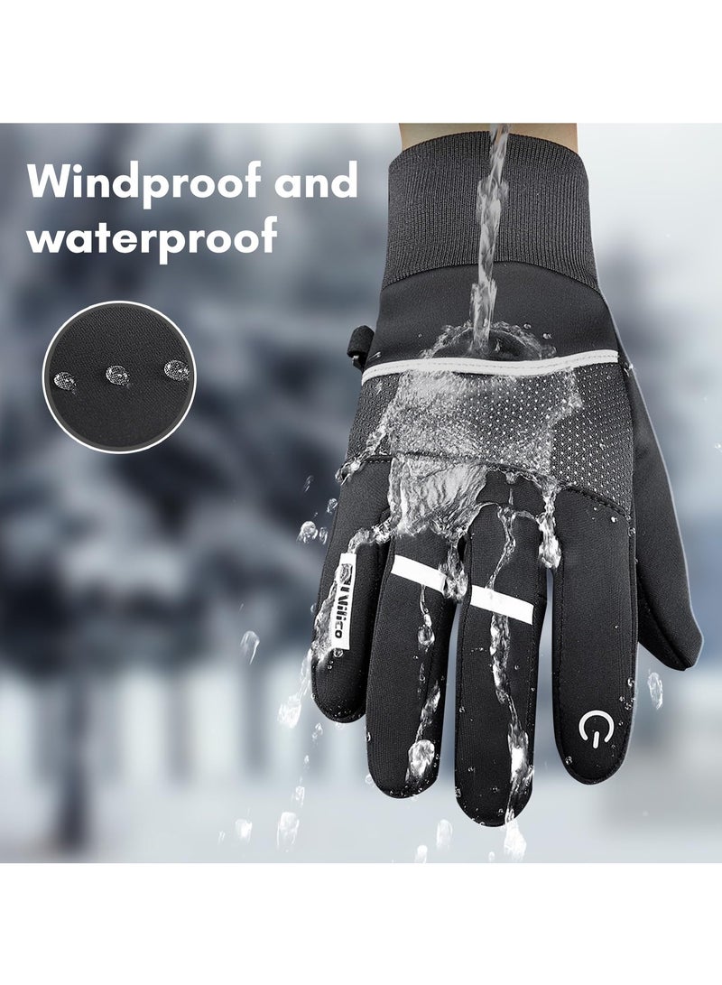 Winter Gloves - Waterproof, Thermal, Touchscreen Friendly for Outdoor Sports, Running, Biking, and Driving - Unisex Design for Men and Women