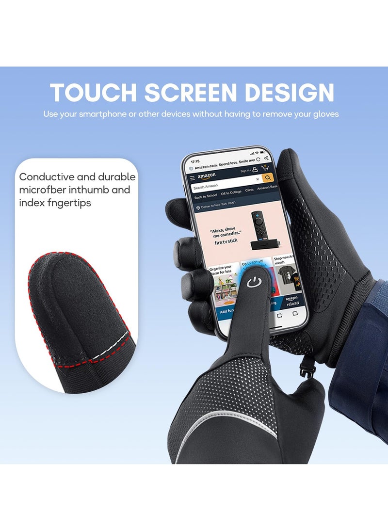 Winter Gloves - Waterproof, Thermal, Touchscreen Friendly for Outdoor Sports, Running, Biking, and Driving - Unisex Design for Men and Women
