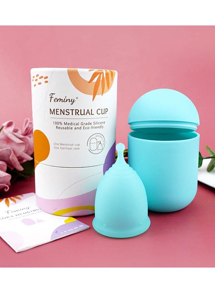 Feminy Menstrual Cup with Silicone Sterilizer Cup Holder