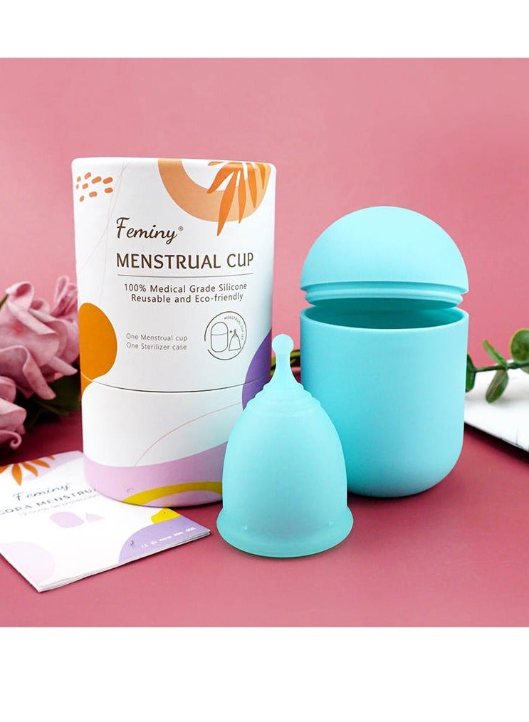 Feminy Menstrual Cup with Silicone Sterilizer Cup Holder