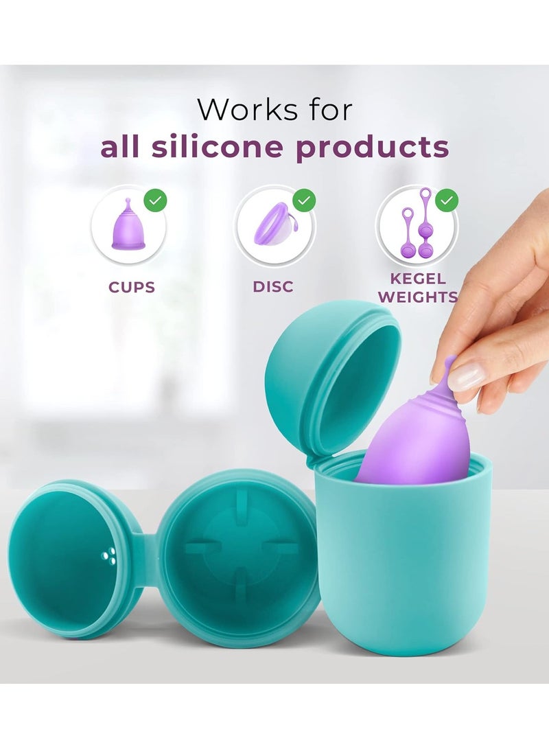 Feminy Menstrual Cup with Silicone Sterilizer Cup Holder